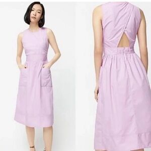 J. Crew Light Purple Sleeveless Apron Dress